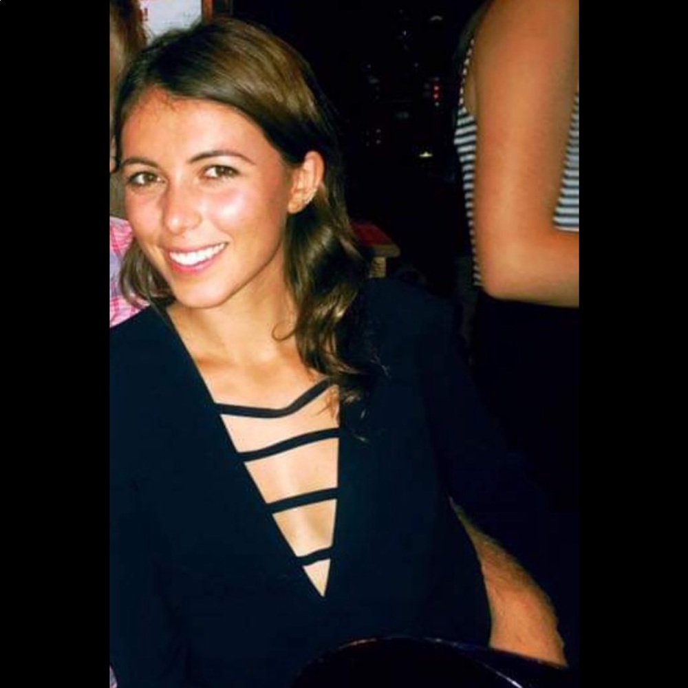 Intermix Navy Blouse